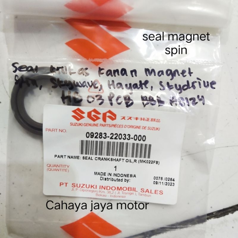 seal magnet spin Hayate SkyDrive skywave 09283-22033-000 original Suzuki