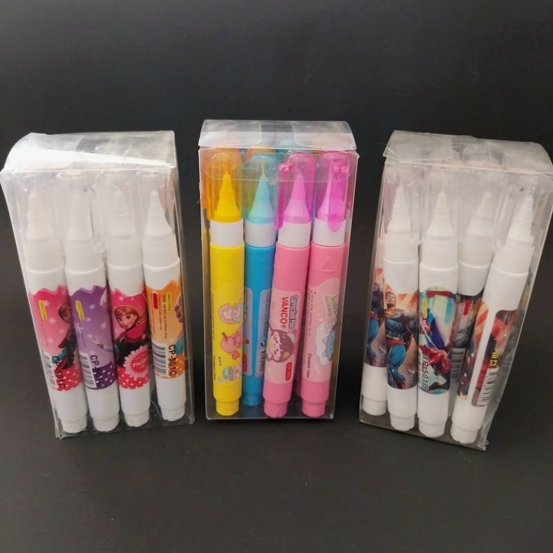 

(1 pack) Tipe Ex Cair /Correction Pen Karakter CP-500
