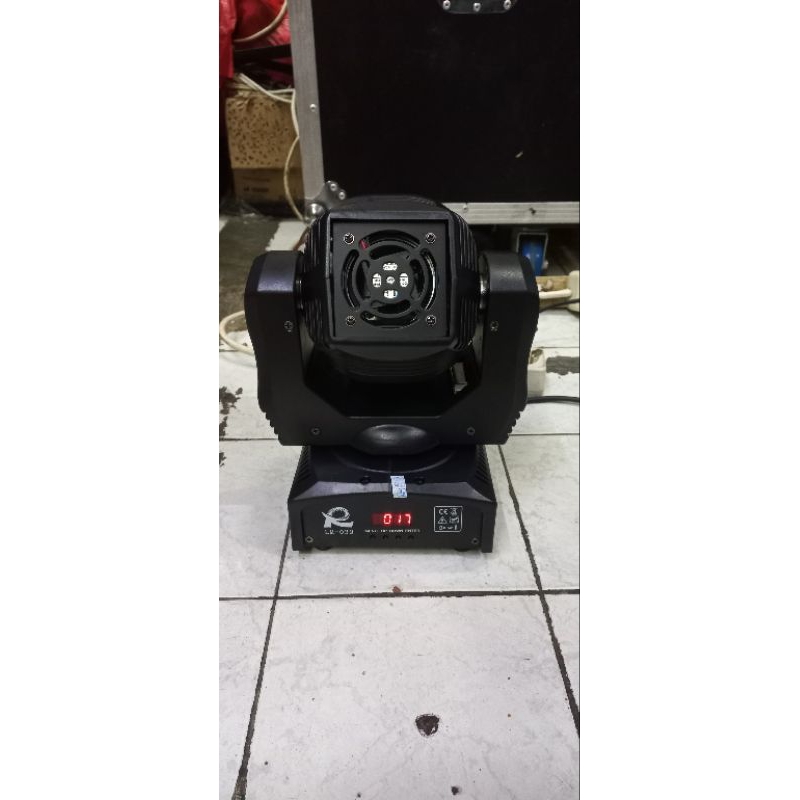 mobing head six bee + laser / lampu sorot panggung / led hias dekor