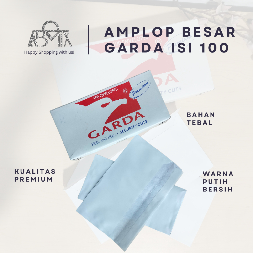 

Amplop Kondangan Besar 100Pcs Garda 90 Polos 110 x 230