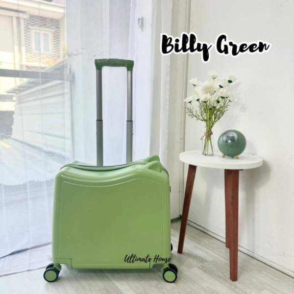 Jual Koper Stroller Koper Traveling Anak Koper Kabin Micro Lazy Luggage - Billy Green 18 Limited