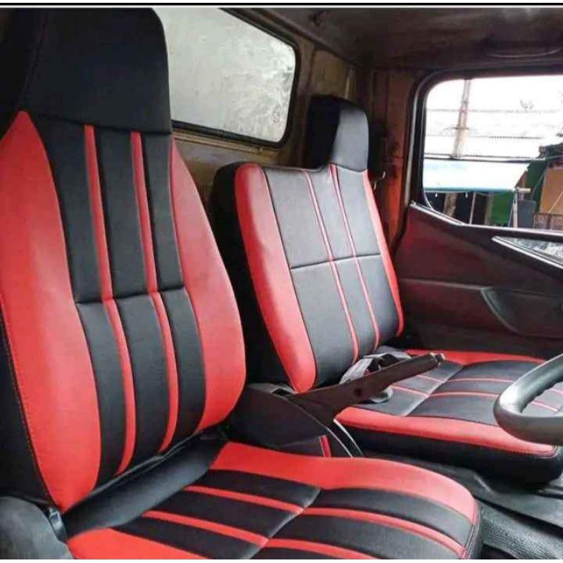 sarung jok Truk canter Motif terbaru