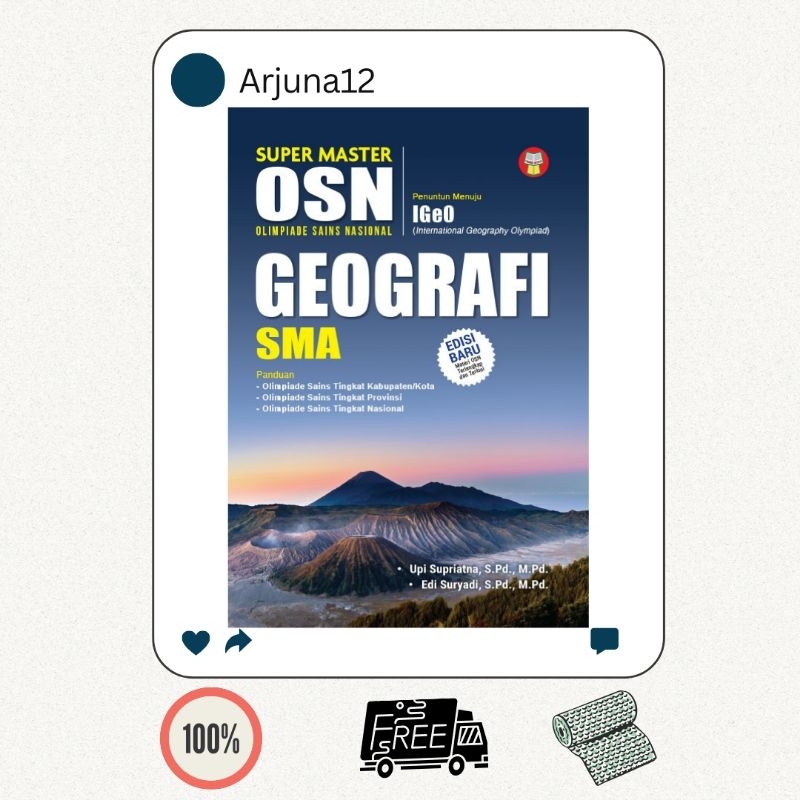 

BUKU SUPER MASTER OSN (OLIMPIADE SAINS NASIONAL) GEOGRAFI SMA - YRAMA WIDYA