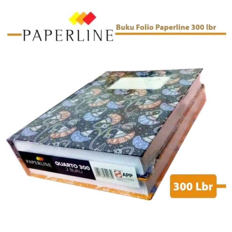 

BUKU 300 LEMBAR KUARTO PAPERLINE PER PCS