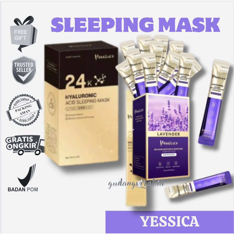 -GV- YESSICA’S 24K HYALURONIC ACID SLEEPING MASK YESSICA MASKER TIDUR SLEEPING MASK YESSICA