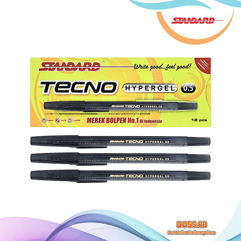

BALLPOINT / PULPEN STANDARD TECNO HYPERGEL 0.5 (12 PCS)