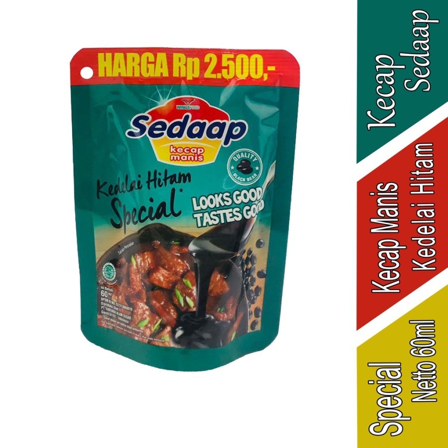 

Kecap Kedelai Hitam Special - Sedaap - Kecap Manis - 77gr