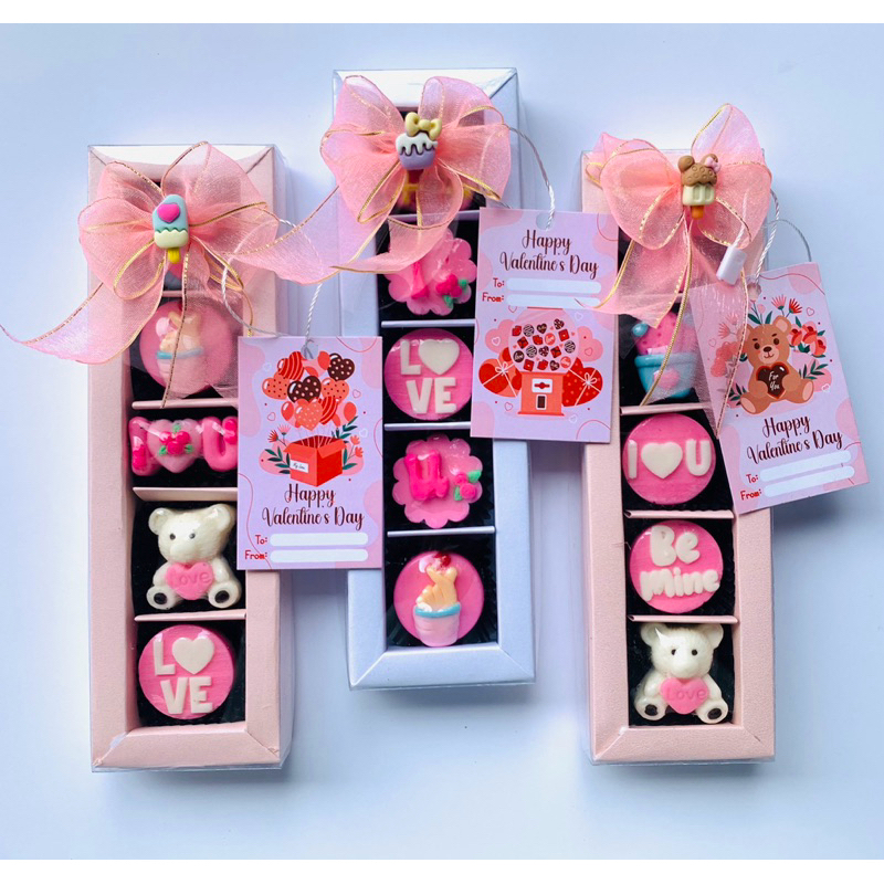

(READY) Hampers kado cokelat karakter valentine day isi 5 pcs