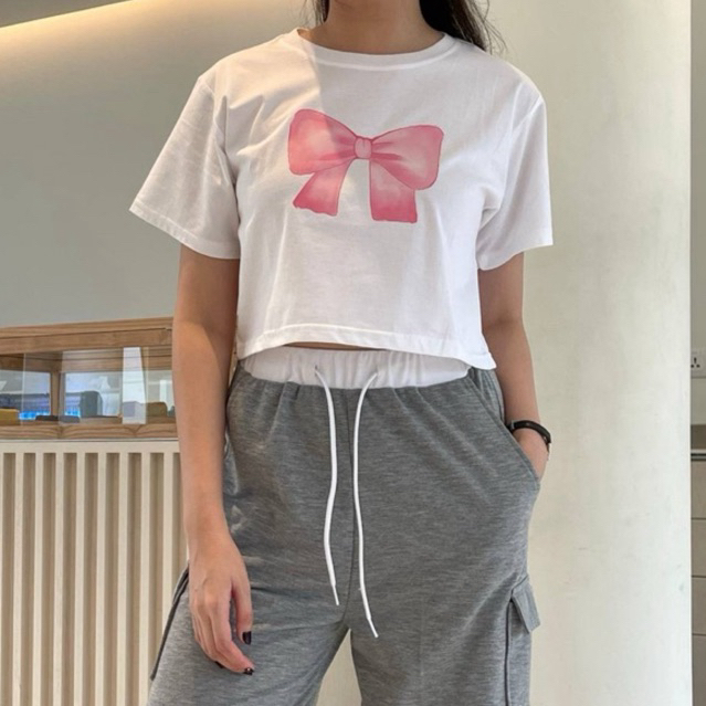 Ribbon Tee / Bow Tee / Ribbon Shirt / Ribbon Tee / Kaos Ribbon / Kaos Pita / Ronron shirt / Ronron t