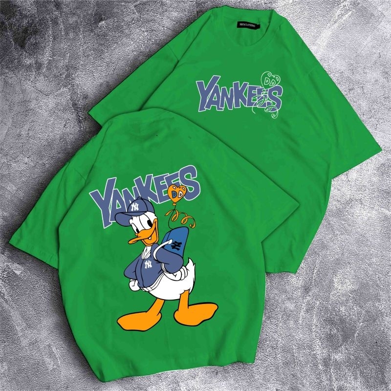 Baju Kaos Distro Motif YANKEES T-Shirt Atasan Pria Kaos Pria Kaos Terbaru Kaos Premium  Kaos Oversiz