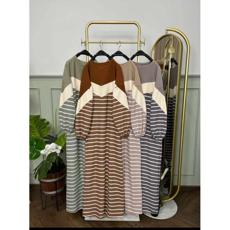 gamis salur/gamis knit salur/gamis simple