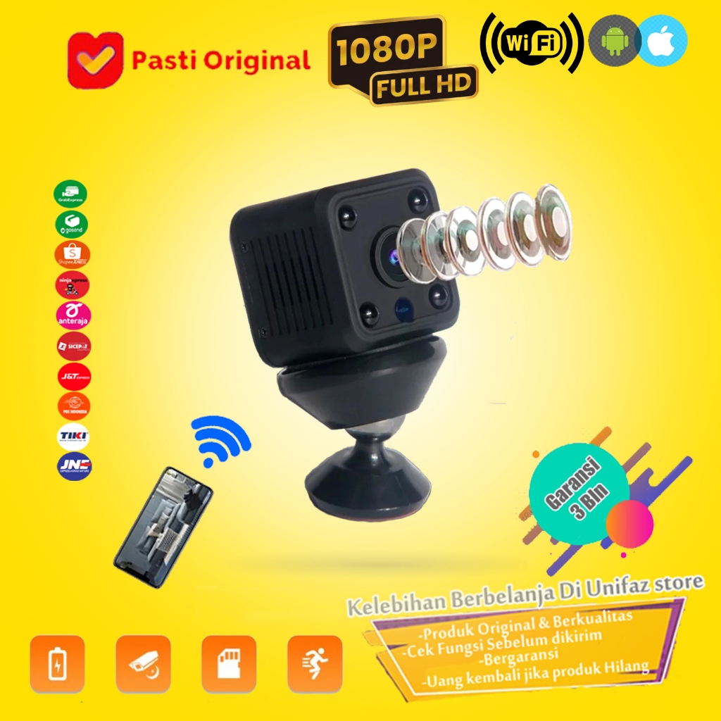 Camera action wifi / Spy Cam Wifi Original /camera mini/ Kamera Tersembunyi / Camera wireless / kame