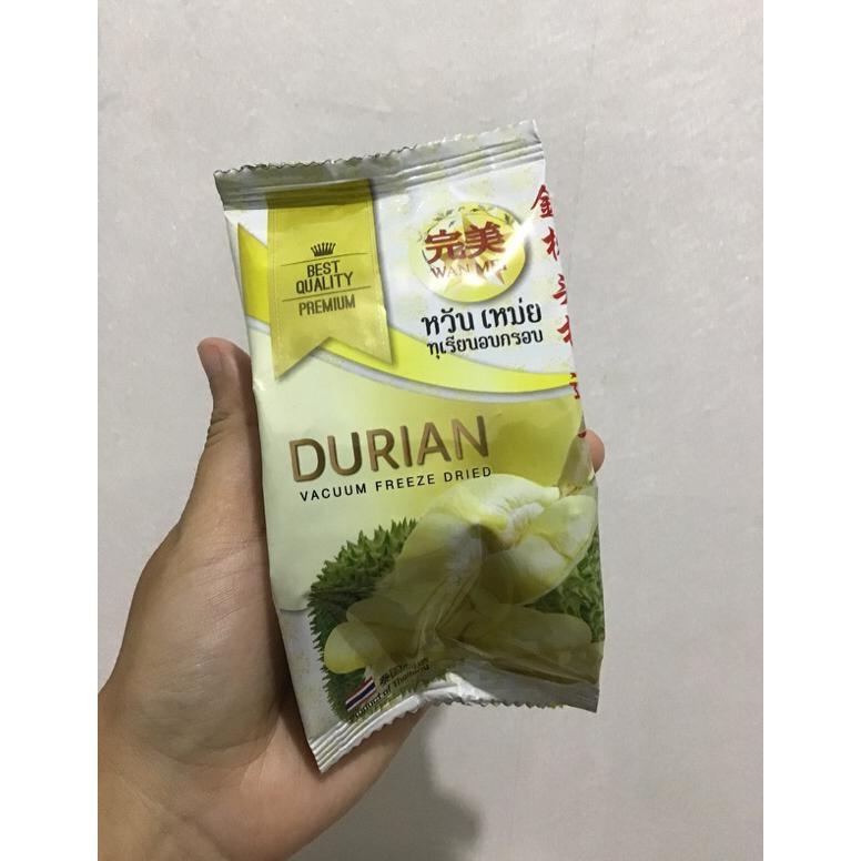 

2Xbtygneal Sakha Snack ) Freeze Dried Durian Manggis Mini Vacuum Premium Wan Mei Buah Kering /