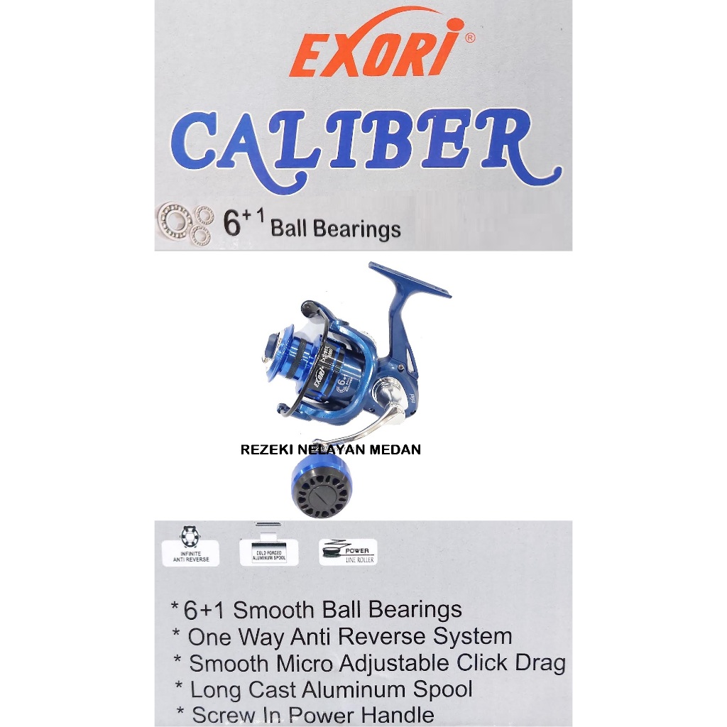 Reel EXORI Caliber 1000 | 3000 | 5000 [ Reel Exori Terbaru 2024 ]