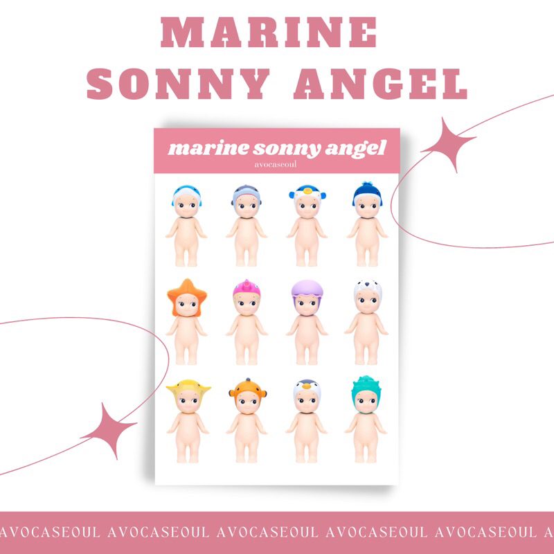 

sticker sheet marine sonny angel aesthetic ins korea untuk dekorasi scrapbook, deco pola, journaling, phonecase, headphone, stiker lucu