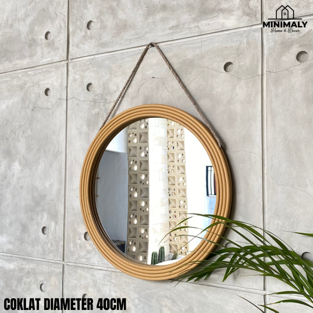 Kaca Dinding Rotan (TAHAN AIR DAN RAYAP) Kaca Aesthetic Cermin Aesthetic Kaca Estetik Cermin Estetik