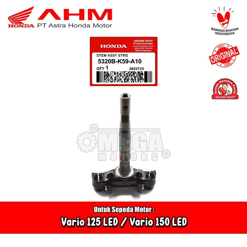 Segitiga Stang Shock Depan Honda Vario 125 150 LED Old 2015 Original AHM 5320B-K59-A10