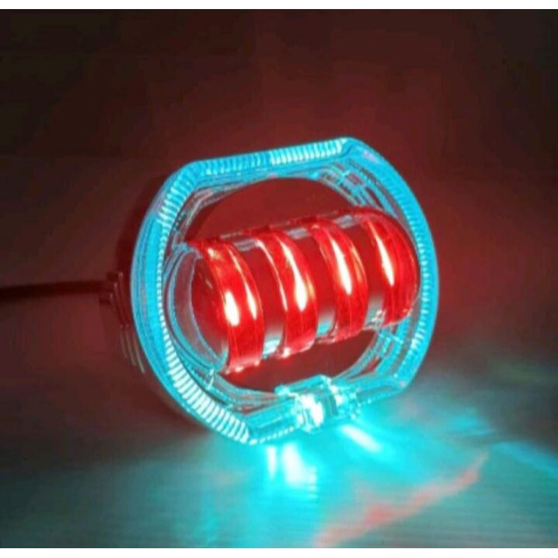 Lampu Tembak Biled 4 Mata Cahaya Super Terang Universal Semua Motor Rx King Matic Beat Vario Mio Sco