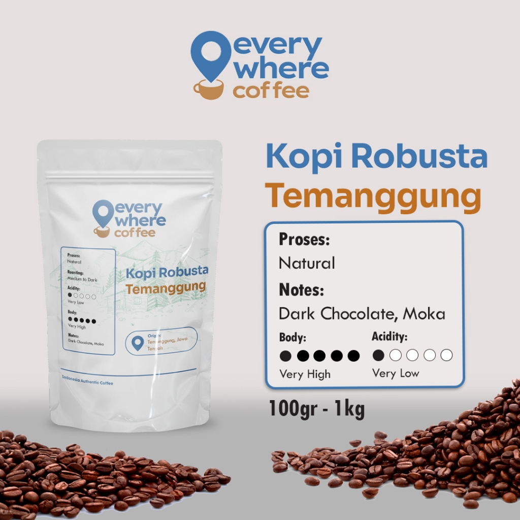 Biji Kopi Robusta Temanggung