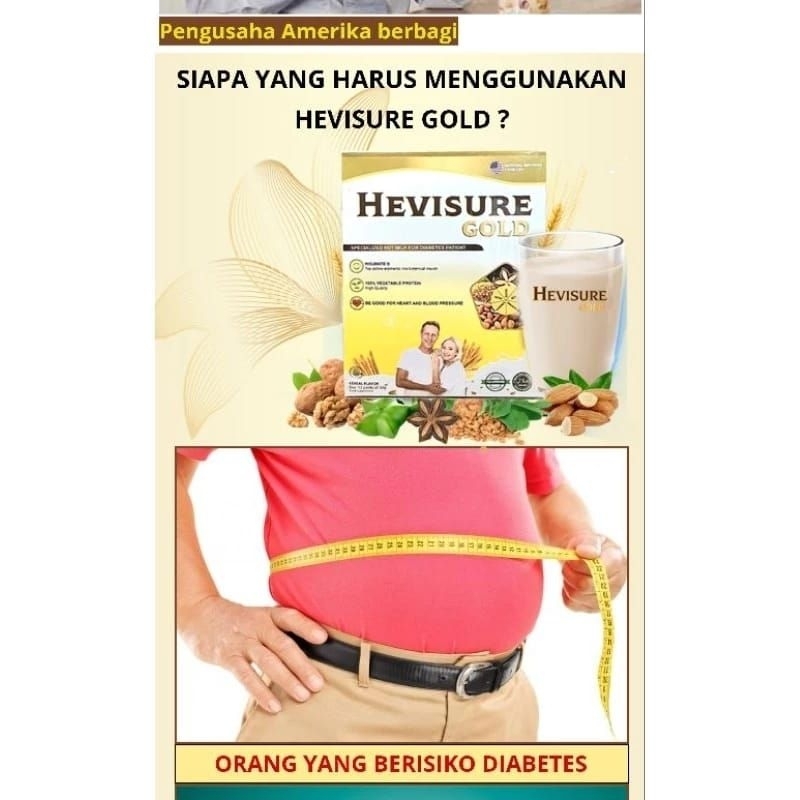 

HEVISURE GOLD MILK SUSU OBAT DIABETES KENCING MANIS INSULIN PANKREAS 12 SACHET ORIGINAL