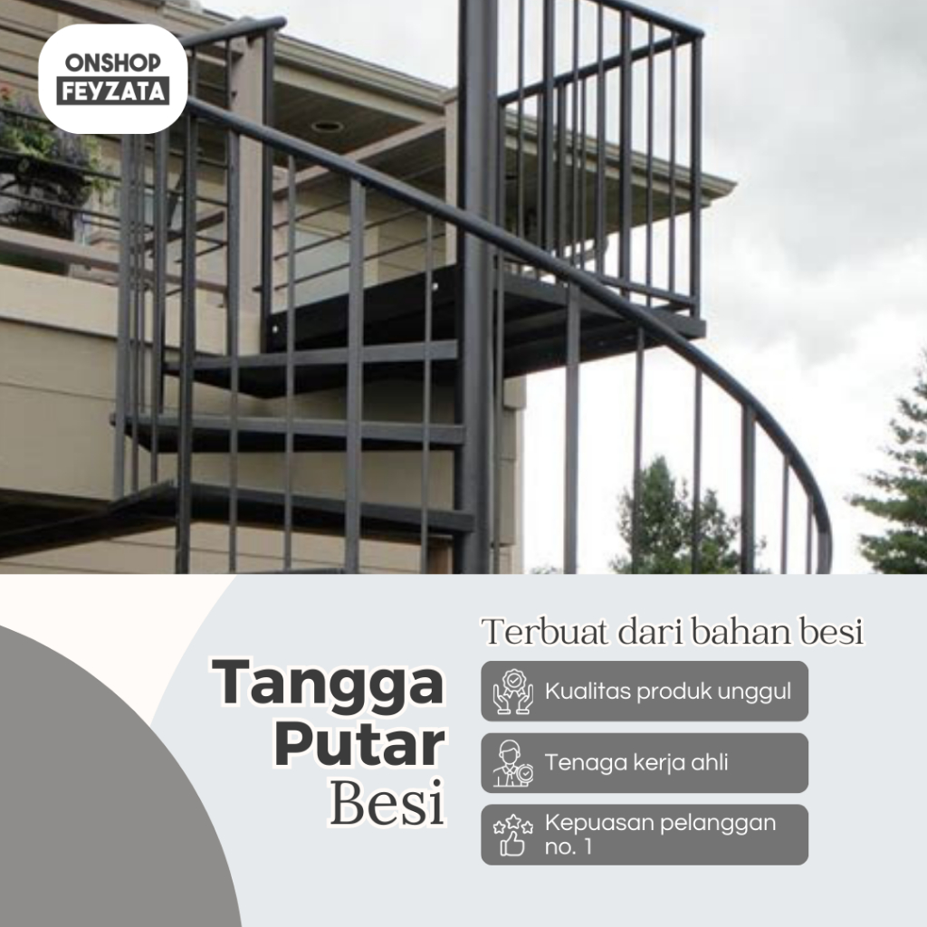Tangga Putar Minimalis Besi R16