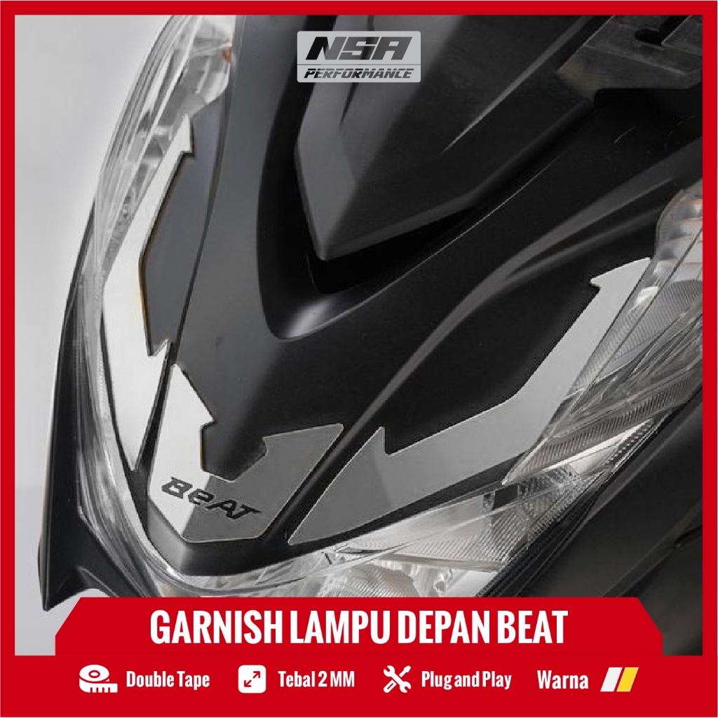 NSA AKSESORIS BEAT DELUXE BEAT NEW GARNISH LAMPU DEPAN BEAT DELUXE NEW 2020 -BEAT DELUXE NEW 2022