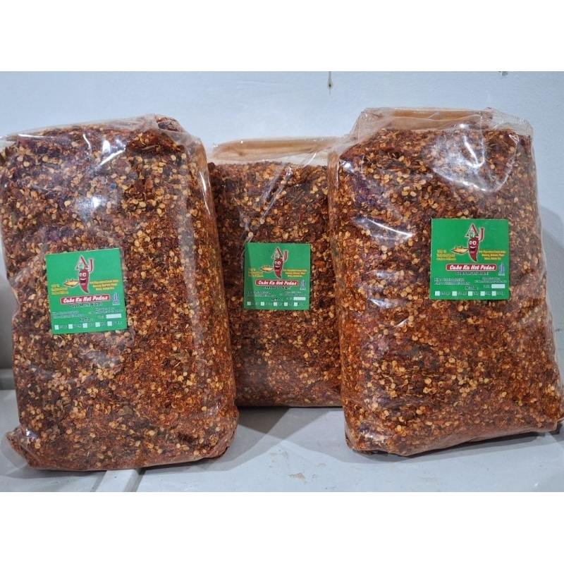 

Cabe Bubuk Kasar Super Pedas 1kg / Bisa Untuk Chili Oil Bumbu Basreng / Cabe Giling Kasar Pedas Jeletot Kualitas Grade A