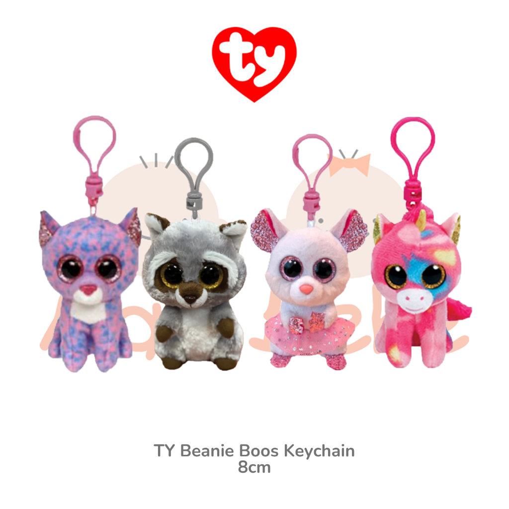 TY Beanie Boos Keychain Gantungan Kunci Boneka