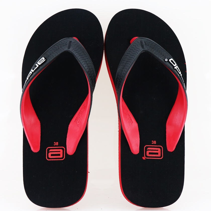 NEW Ando Spotivo Merah - Sandal Jepit Pria Terbaru Ando Surabaya