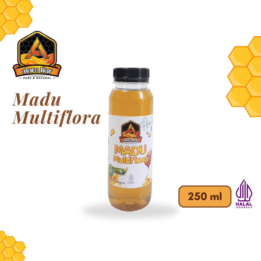 

Madu Multiflora Madu Alam Liar 250 ml