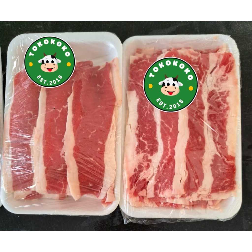 

BEEF SLICE YOSHINOYA DAGING SLICE SAPI IRIS BRISKET NE 500GR AUS