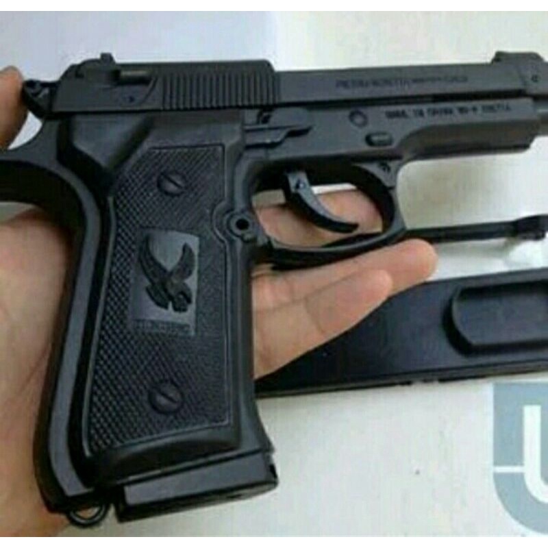 Mancis Cod Korek Api Revolve Black mirip pistol beneran free sarung kulit