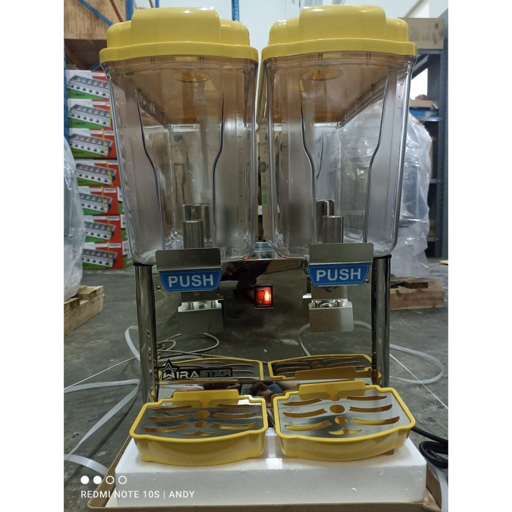 WIRASTAR JCD-230 Juice Dispenser Jus Juice Dispenser 2 Dua Tabung