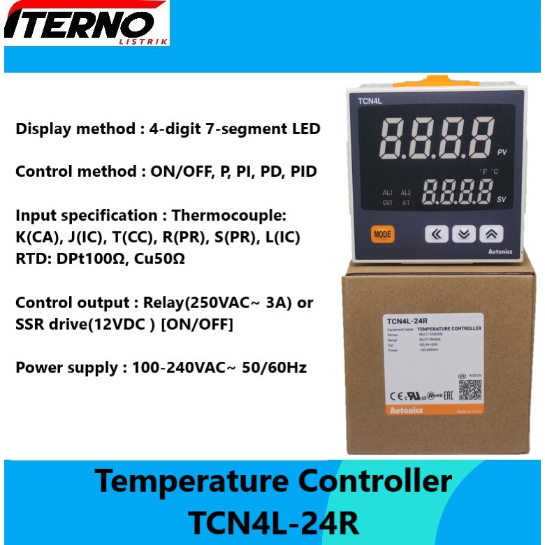 TCN4L-24R Temperature Controller Autonics TCN4L24R