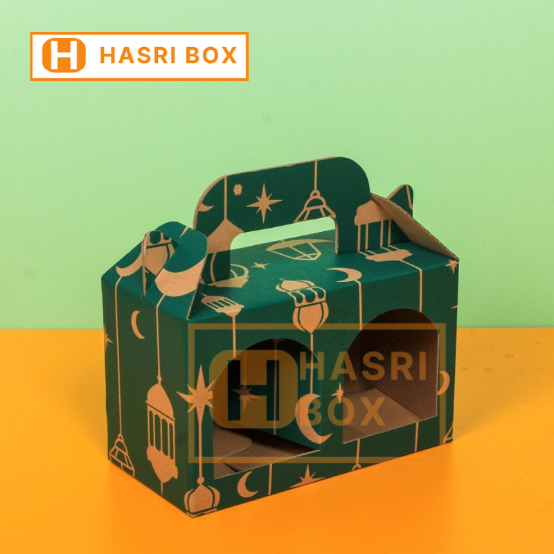 

( 10pcs ) Kardus Box Dus Jinjing Toples Jar 600ml Isi 2 Lebaran Box Toples Tabung 800ml Isi 2 Packaging Parcel Idul Fitri