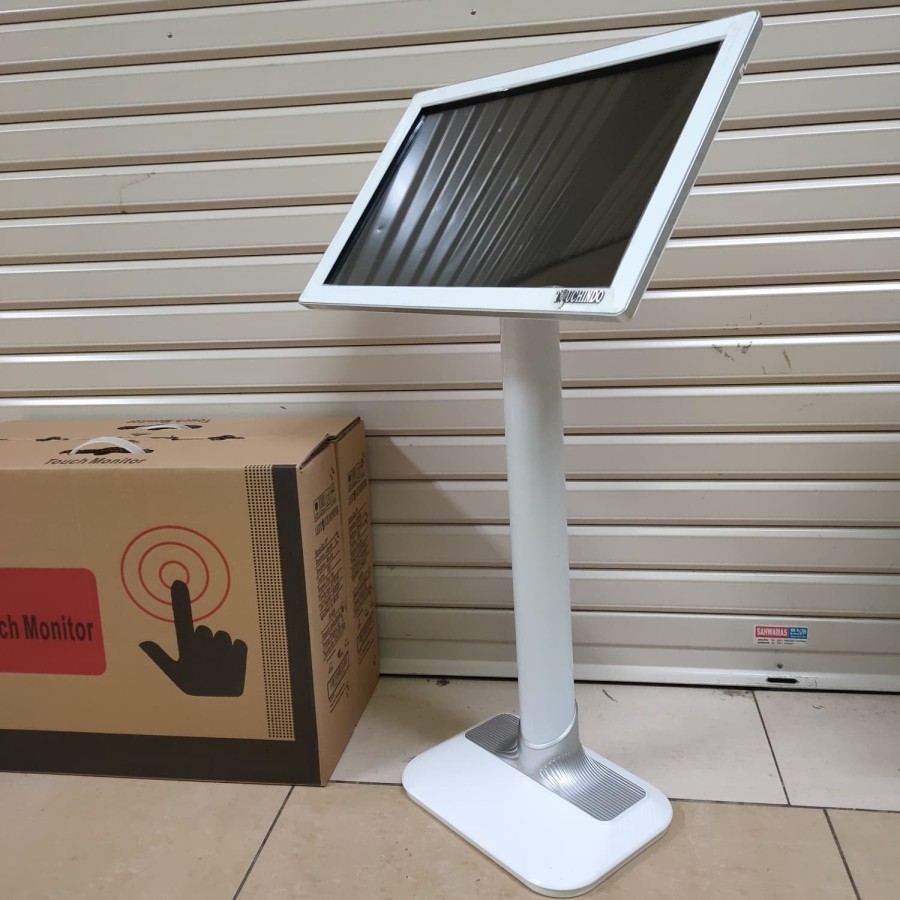 Monitor Touchscreen 19 inch Standing Tinggi Stainless