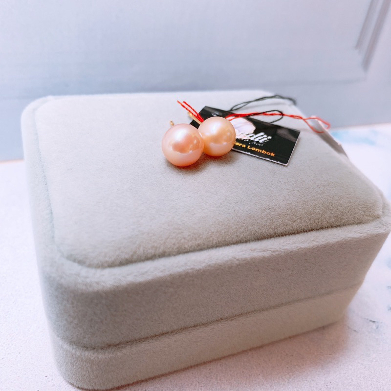 GIWANG ANTING EMAS MUTIARA ASLI ‼️ LENGKAP SURAT EMAS.