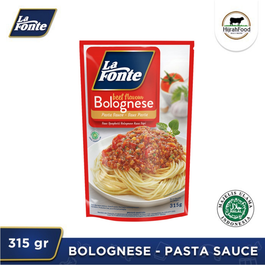 

La Fonte Pasta Sauce Bolognese Saus Spaghetti 315 gram