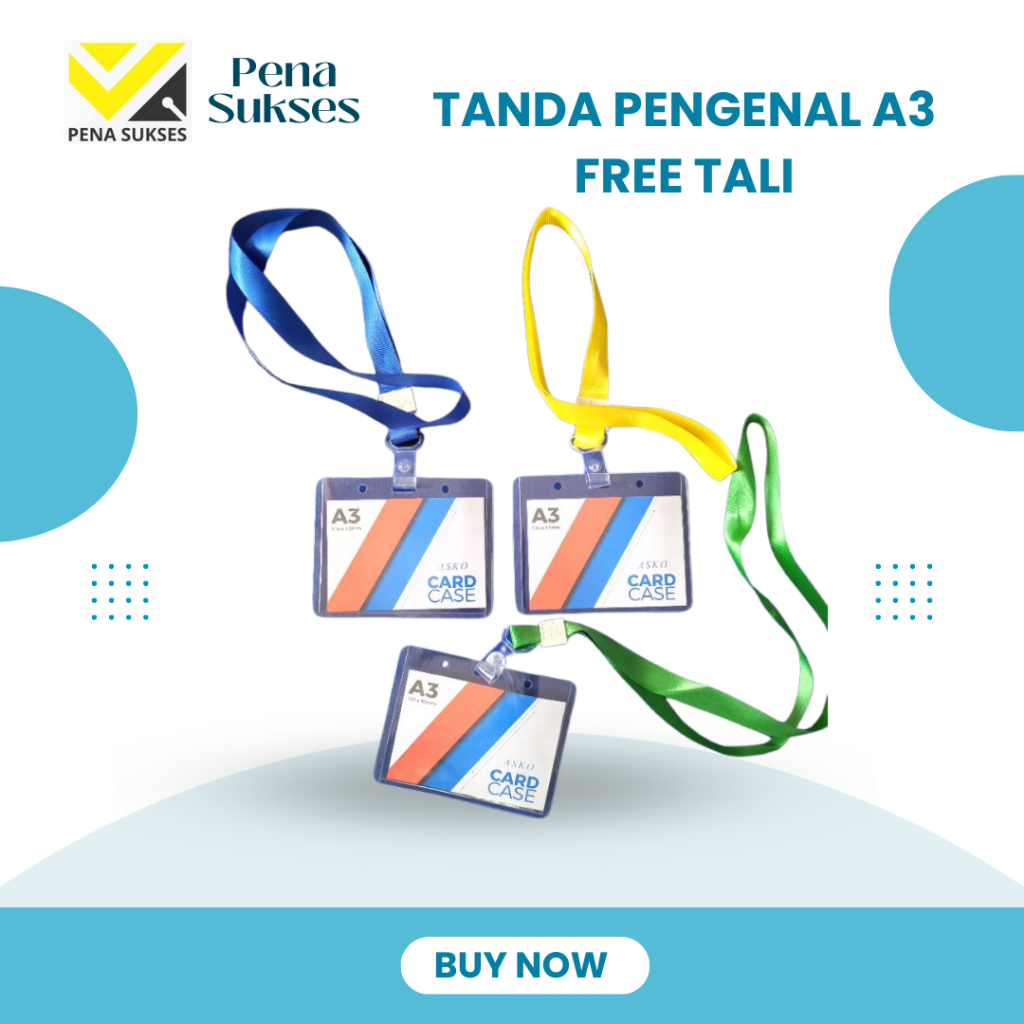 

Tanda pengenal A3 FREE TALI