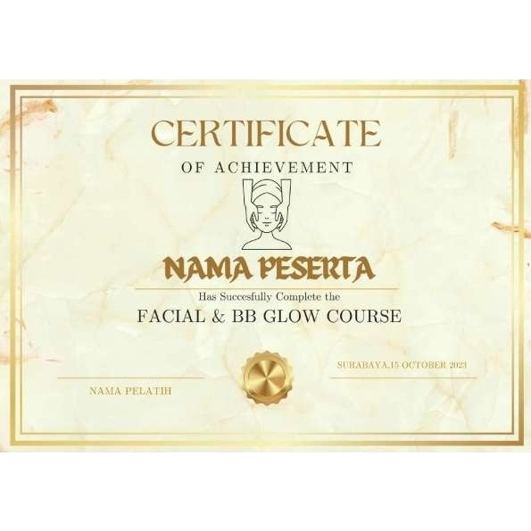 CERTIFICATE,SERTIFIKAT EYELASH EXTENSION, SULAM ALIS,NAIL ART,FACIAL,BB GLOW,TATTO