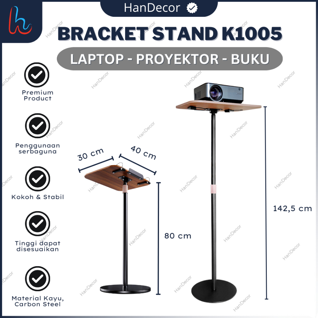 Standing cket Book K1005 Stand Penjepit Buku Adjustable Kayu Dudukan Buku Penyangga Tatakan Buku