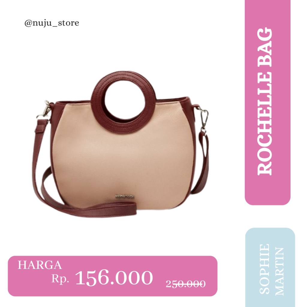 tas selempang sling hand jinjing  tote bag ROCHELLE BAG T7227M4  sophie martin fashion  wanita