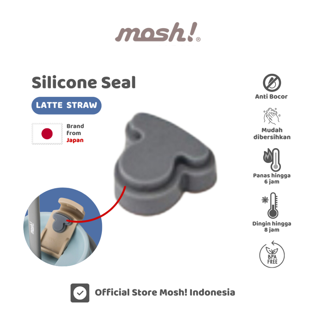 Mosh Sillicon Seal - Tip atau karet Mosh Latte Straw dan Mosh Latte Food Pot