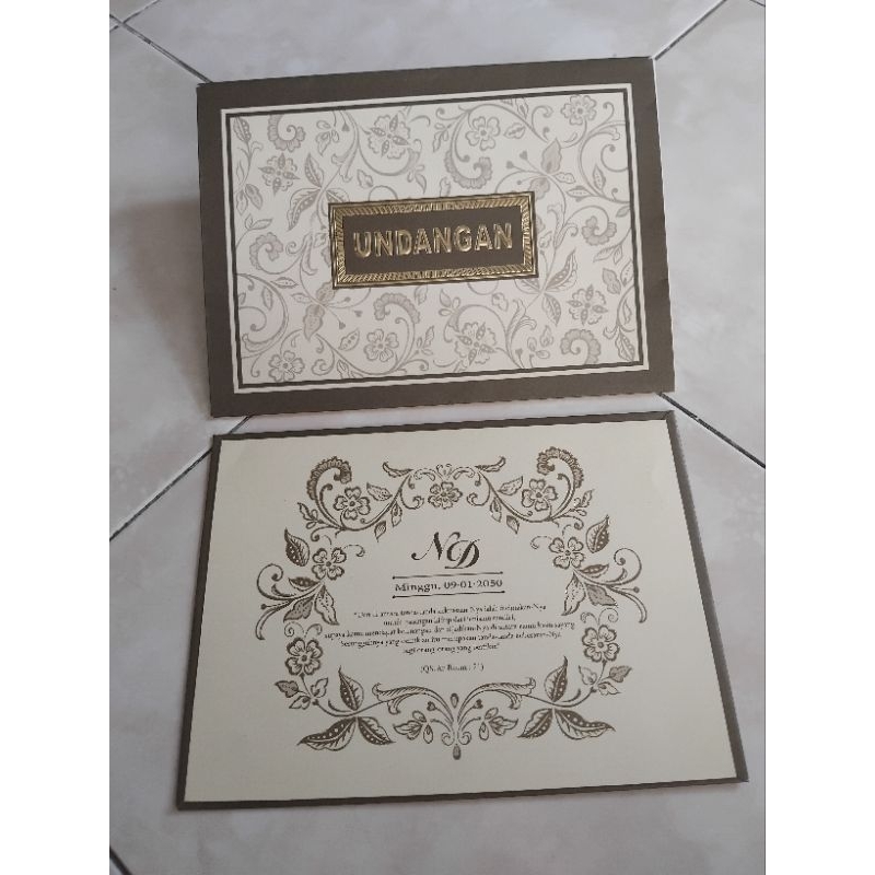 Undangan ERBA 2324 ECER & GROSIR KOSONGAN TANPA PLASTIK OPP