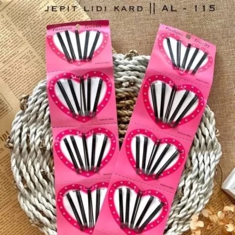 Jepit rambut lidi kecil 4cm warna warni / jepit lidi