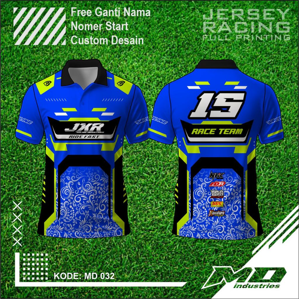 Jersey Balap Desain Keren - Baju Balap Racing Printing - Minimalis