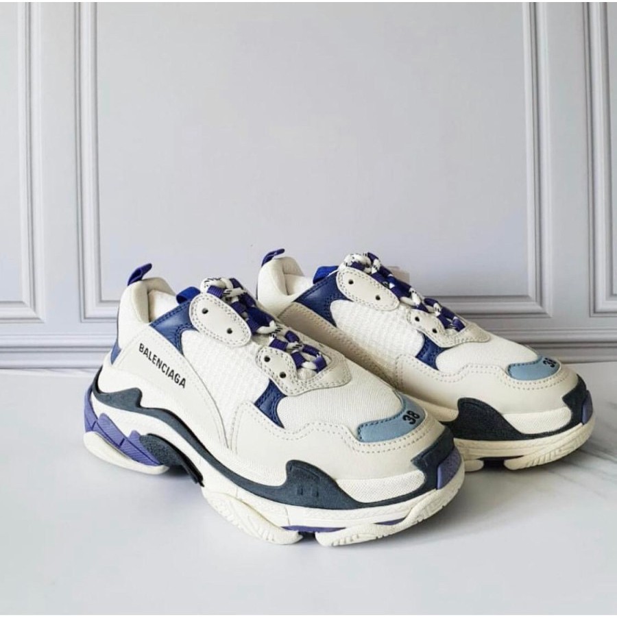 [SALE] - Balenciaga Triple S White Sneakers