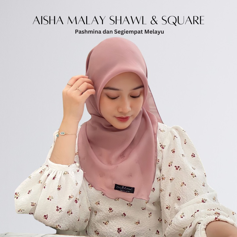 [WARNA LENGKAP] Aisha Malay square • Segiempat / Pashmina malaysian• Pashmina malaysia