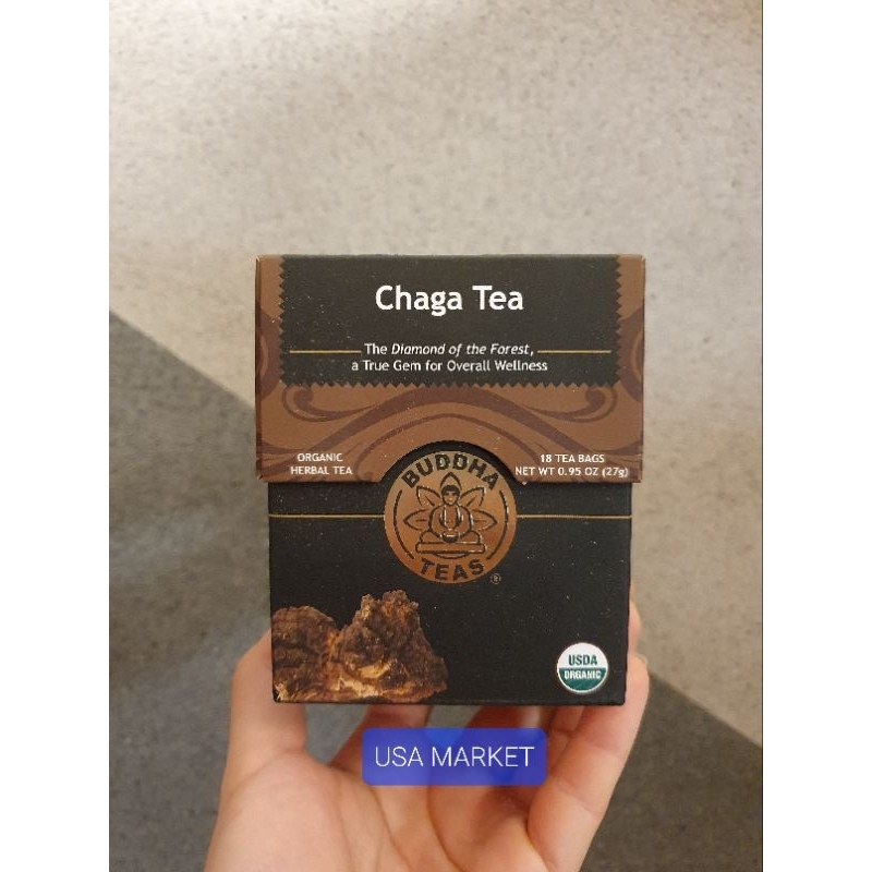 

Buddha Teas Chaga Tea Organic Herbal tea 18 tea bags