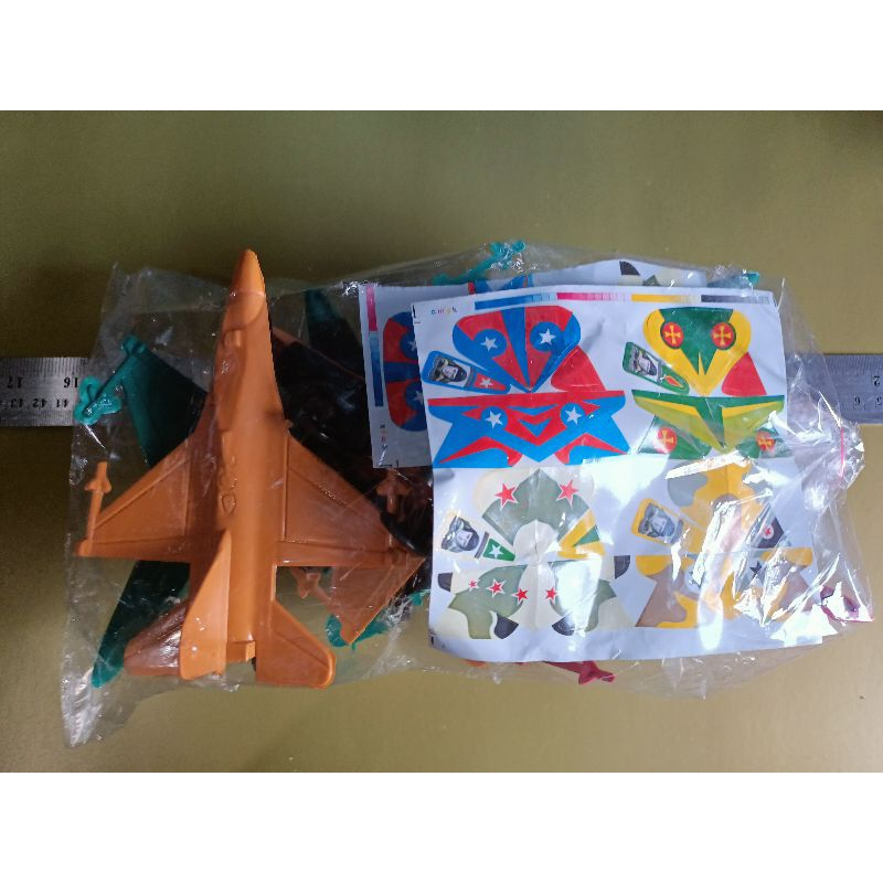 6 pcs mainan pesawat sticker mainan grosir mainan anak-anak